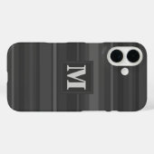 Monogramhoutskool strepen Case-Mate iPhone case (Achterkant (horizontaal))