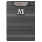 Monogramhoutskool strepen klembord (Voorkant)