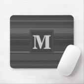 Monogramhoutskool strepen muismat (Met muis)