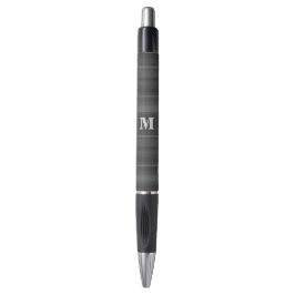 Monogramhoutskool strepen pen