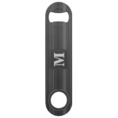 Monogramhoutskool strepen speed flessenopener (Voorkant)