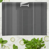 Monogramhoutskool strepen theedoek (Gevouwen)