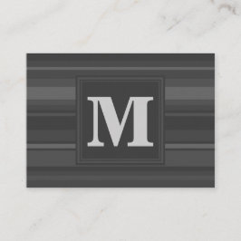 Monogramhoutskool strepen visitekaartje