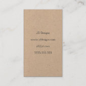 Monogramkaarten Visitekaartje (Achterkant)