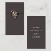 Monogramkaarten Visitekaartje (Voorkant / Achterkant)