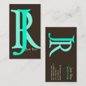 Monogramkaarten Visitekaartje (Voorkant / Achterkant)