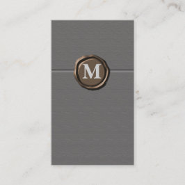 Monogramkaarten Visitekaartje