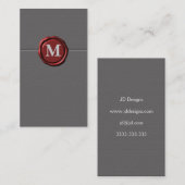 Monogramkaarten Visitekaartje (Voorkant / Achterkant)