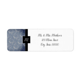 Monogramkrullen Etiket