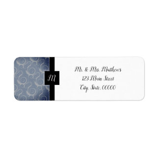 Monogramkrullen Etiket