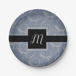 Monogramkrullen Papieren Bordje