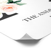 Monogramkunstprint, letter A, trouwen, kinderkamer Poster (Hoek)