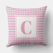 Monogramkussen - Nursery Pink Kussen (Achterkant)