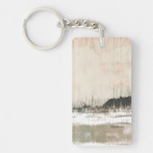 Monogramletter abstract neutraal sleutelhanger (Voorkant)