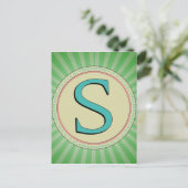 MONOGRAMLETTER BRIEFKAART (Staand voorkant)