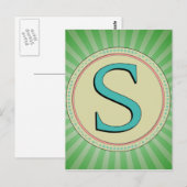 MONOGRAMLETTER BRIEFKAART (Voorkant / Achterkant)