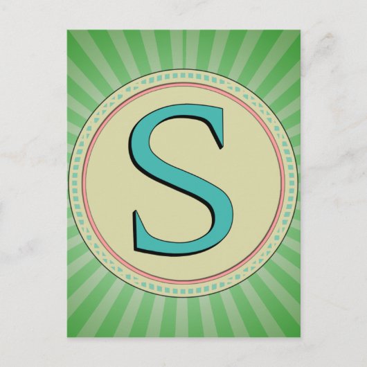 MONOGRAMLETTER BRIEFKAART (Voorkant)