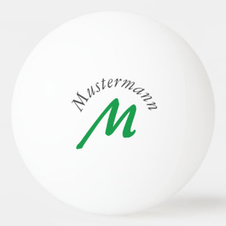 Monogramm Pingpongbal