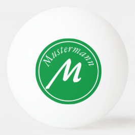 Monogramm Pingpongbal