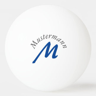 Monogramm Pingpongbal
