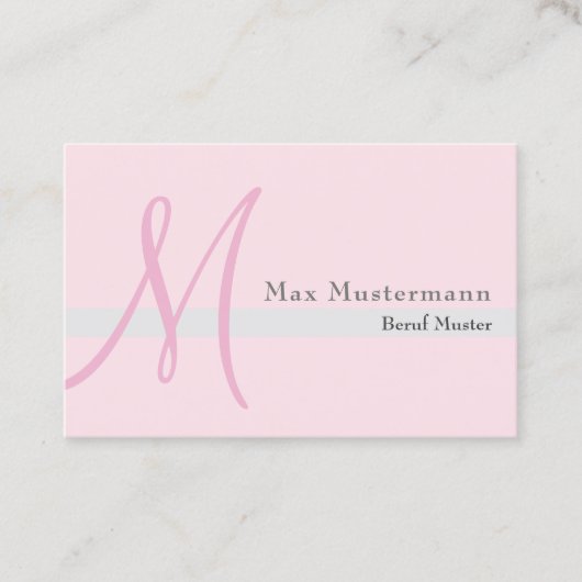 Monogramm Visitekaartje (Voorkant)
