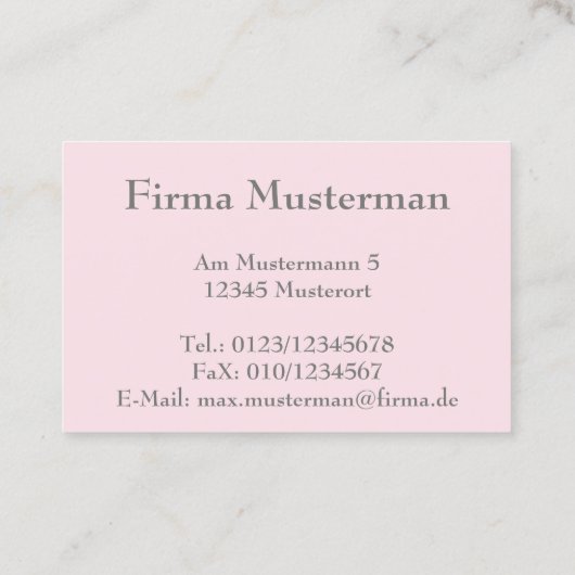 Monogramm Visitekaartje (Achterkant)