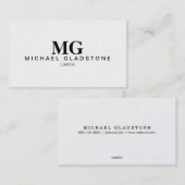 Monogramm Visitekaartje (Voorkant / Achterkant)