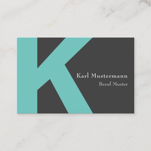 Monogramm Visitekaartje (Voorkant)