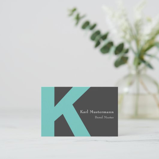 Monogramm Visitekaartje (Staand voorkant)