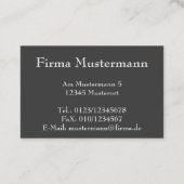 Monogramm Visitekaartje (Achterkant)