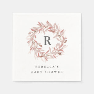 Monogramma slinger babyfeest servet