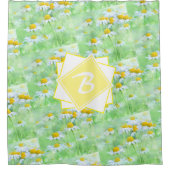 Monogrammable, eenvoudig, vers douchegordijn (Voorkant)