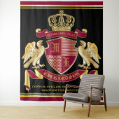 Monogrammat van het wapenarsenaal Rode goudmakreel Wandkleed (In situ)