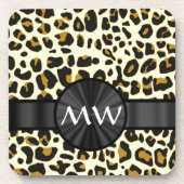 Monogrammatica luipspiegel drankjes onderzetter (Voorkant)