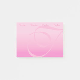 Monogrammaticaal kleurenblok  pastroze post-it® notes