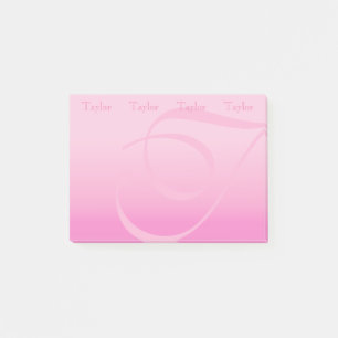 Monogrammaticaal kleurenblok pastroze post-it® notes