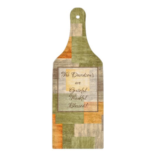 Monogrammaticale kleurensnijkaart snijplank (Voorkant)