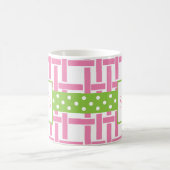 Monogrammaticale Mok van bamboe & Grosgrain (Center)