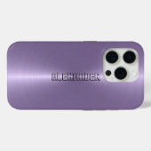 Monogrammaticale Paarse achtergrond Case-Mate iPhone Case (Achterkant (horizontaal))