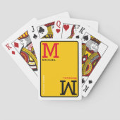 Monogrammaticale speelkaarten met aangepaste naam (Achterkant)
