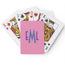 Monogrammaticale speelkaarten voor brugspelers