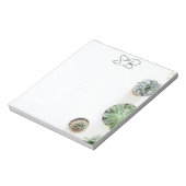 Monogrammatig Notitieblok met vetplanten (Linkerzijde)