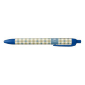 Monogrammatig patroon van retrocirkels zwarte inkt pen (Bodem)