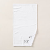 Monogrammatisch Dalmatisch hondenontwerp Bad Handdoek (Handdoek)