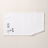 Monogrammatisch Dalmatisch hondenontwerp Bad Handdoek (Handdoek)