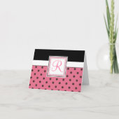 Monogrammatisch initiaal notaris notitiekaartje (Voorkant)