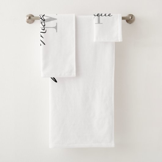 Monogrammatisch keukenpakket bad handdoek (Insitu)