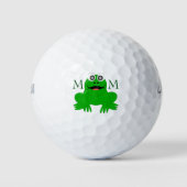 Monogrammatisch kikkerontwerp golfballen (Voorkant)