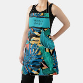 Monogrammatisch kleurrijk keukenplatform voor trop schort (Insitu)