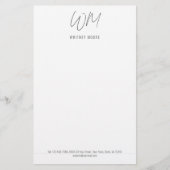 Monogrammatisch, minimalistisch briefpapier (Voorkant)